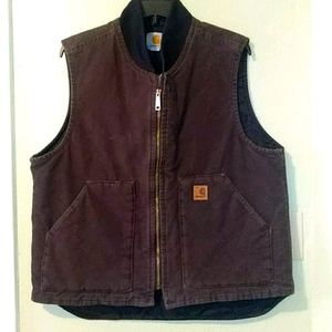 Men Carhartt quilted vest